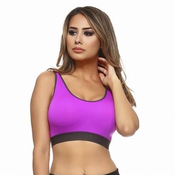 NEW Sporty mesh front padded sports bra - Picture 5 of 8
